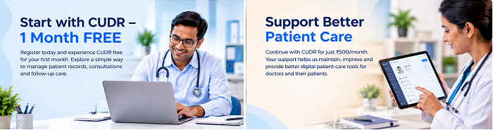 Start with CUDR - 1 Month Free and Support Better Patient Care